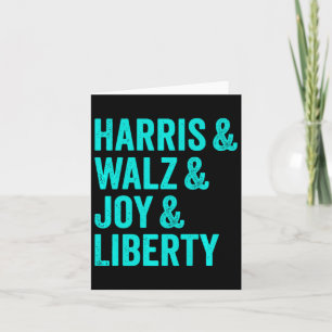 Cartão Harris Wheimer Joy Liberty - Harris Waltz 2024 Ret