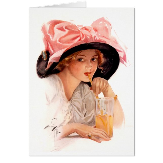 Cartão Harrison Fisher: Rafrescamento (Frente)