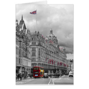 Cartão Harrods of Knightsbridge bw hdr