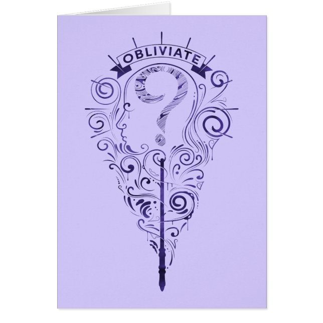 Cartão Harry Potter | Aguamenti Obliviate Graphic (Frente)