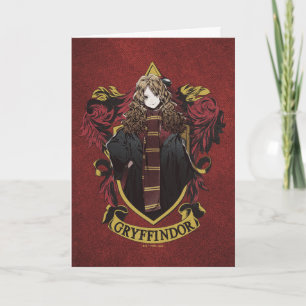 Cartão HARRY POTTER™   Anime Hermione House Crest