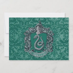 Cartão Harry Potter   Brasão de Slytherin Verde