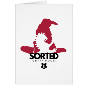 Cartão Harry Potter   Classificado Em Casa GRYFFINDOR™