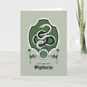 Cartão HARRY POTTER™ Desenho Delicado SLYTHERIN™ Crest