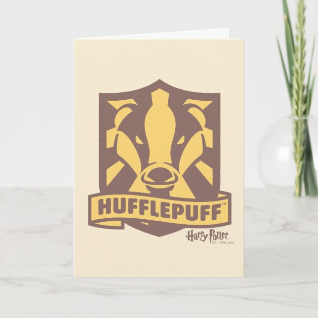 Cartão HARRY POTTER™ | FFLUFF™ — Crest (Frente)