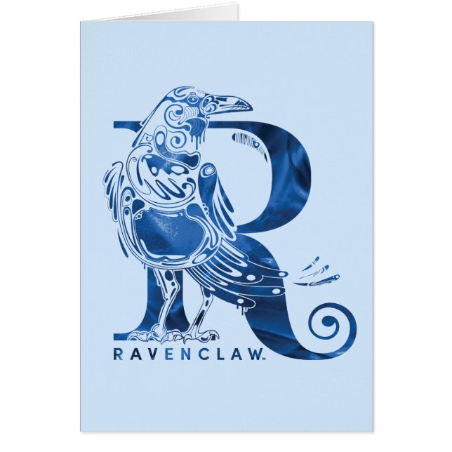 Cartão Harry Potter | Gráfico Aguamenti RAVENCLAW™ (Frente)
