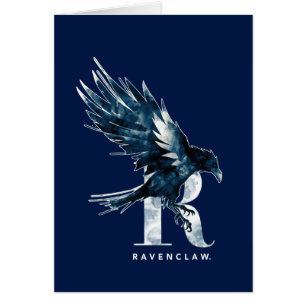 Cartão Harry Potter RAVENCLAW™ Corvo Aquarela