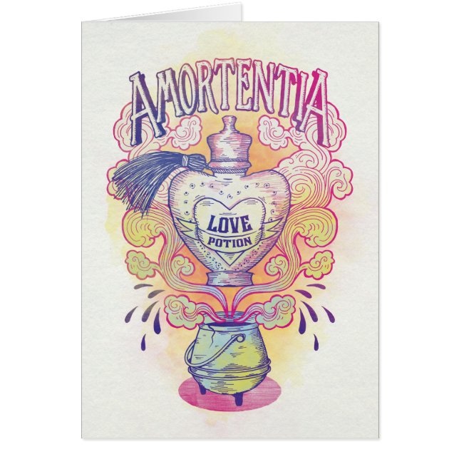 Cartão Harry Potter Spell | Amortentia Love Potion Bottle (Frente)