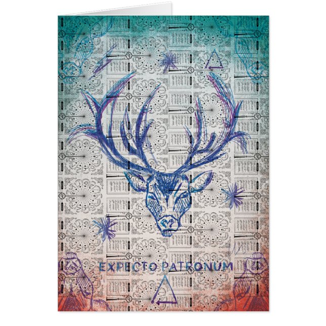 Cartão Harry Potter Spell | ESPERA PATRONUM™Esboço (Frente)