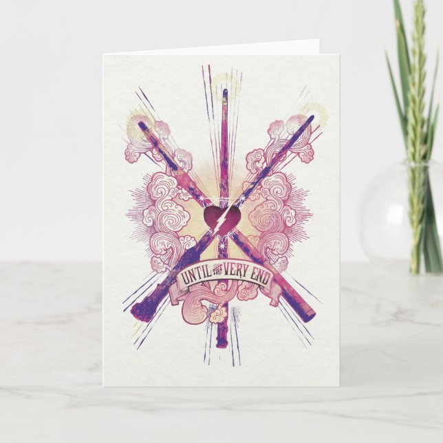 Cartão Harry Potter | Until The Very End (Frente)