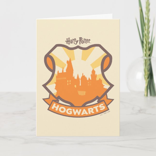 Cartão HARRY POTTER™ | Verão Magic HOGWARTS™ Crest (Frente)