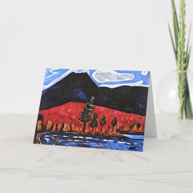 Cartão Hartley - Monte Katahdin, Maine, Estados Unidos (Frente)