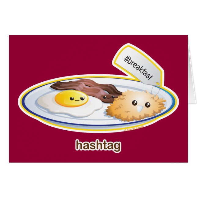 Cartão Hashtag (Frente Horizontal)