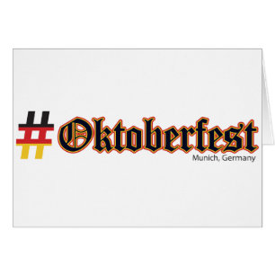 Cartão Hashtag Oktoberfest