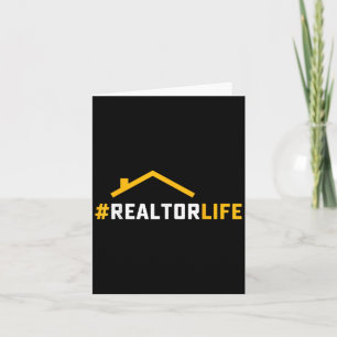 Cartão Hashtag Realtorlife House Property Broker Real Est