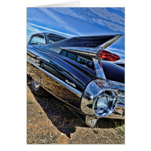 Cartão haste 1959 da rua do cadillac