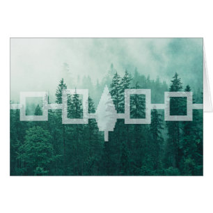Cartão Haudenosaunee Misty Forest Flag Card