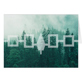 Cartão Haudenosaunee Misty Forest Flag Card