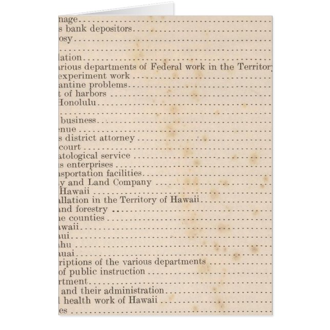 Cartão Havaí 5 (Frente)