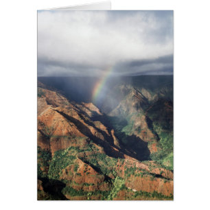 Cartão Havaí, Kauai, Parque Estadual Waimea Canyon