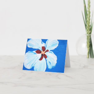 Cartão Havaiano Hibiscus no Blue Note Card