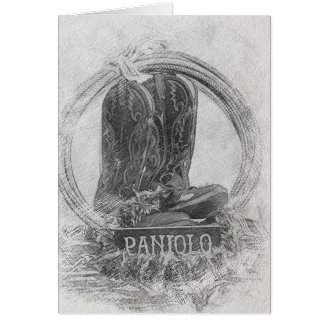 Cartão Havaiano Paniolo (Frente)