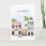 Cartão Havana Cuba Greeting Card<br><div class="desc">Havana is a city of contrasts. La Habana is the capital of Cuba, and it has a flavor all its own. The architecture varies from Spanish colonial to rural homesteads. There are many museums, theaters and other attractions in this diverse city. Residents love to dance at night with live music...</div>