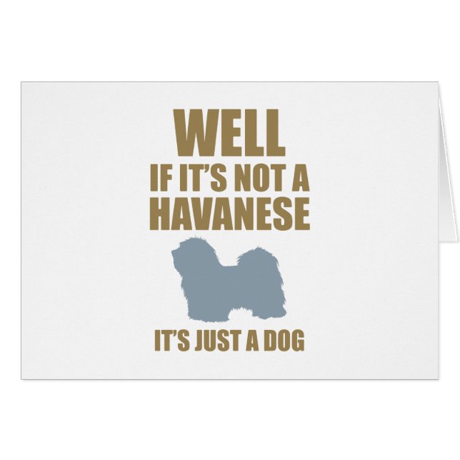 Cartão Havanese (Frente Horizontal)