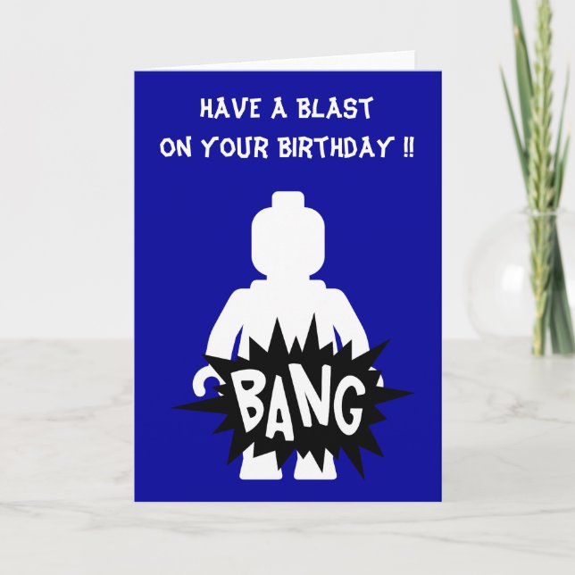 Cartão Have a Blast on Your Birthday Card (Frente)