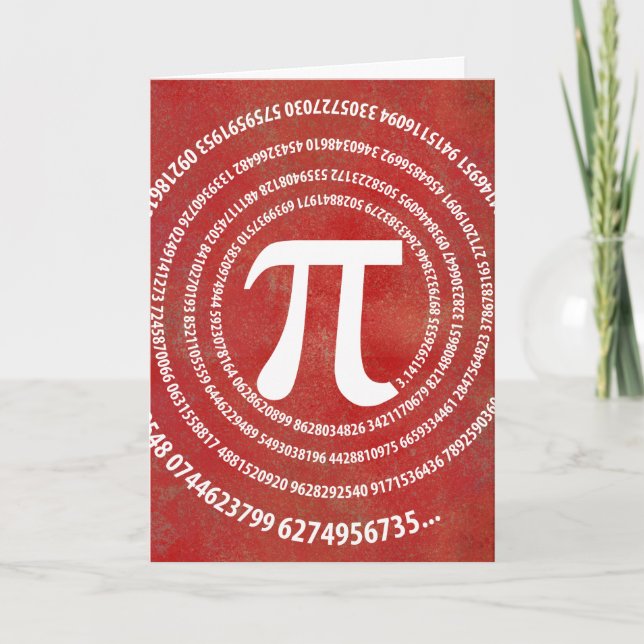 Cartão Have a Happy and Irrational Pi Day! (Frente)