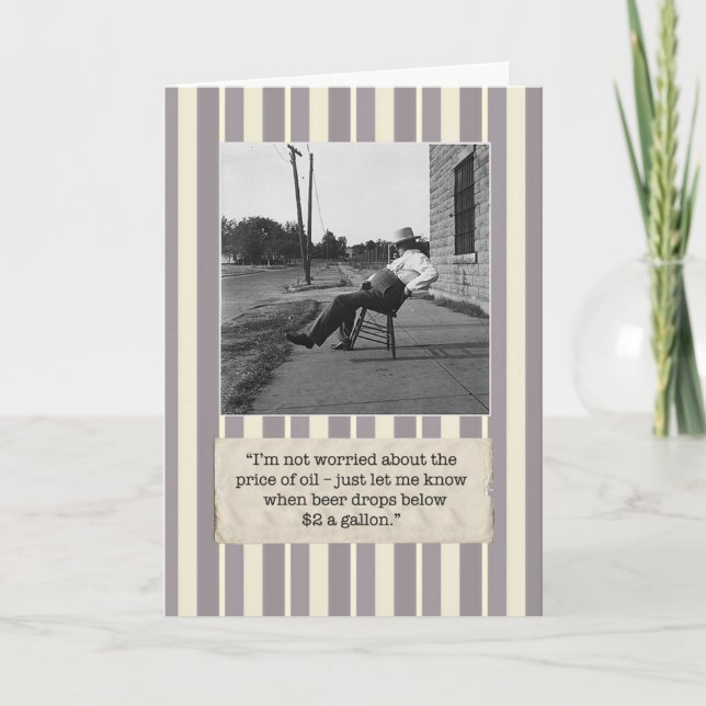 Cartão Have a Hoppy Birthday! Beer-Themed Birthday Card (Frente)