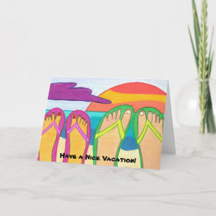 Cartão Have a Nice Vacation! greeting card