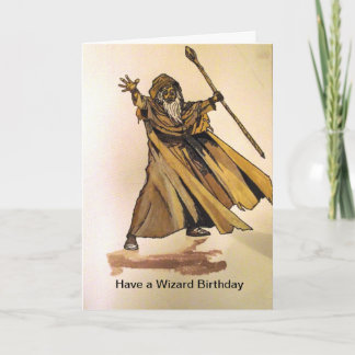 Cartão Have a Wizard Birthday card