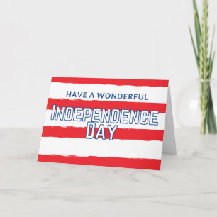 Cartão Have A Wonderful Independence Day Card