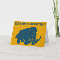 Have a Woolly Good Birthday Mammoth