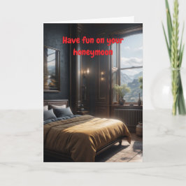 Cartão Have fun on your honeymoon.