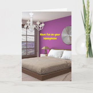 Cartão Have fun on your honeymoon.