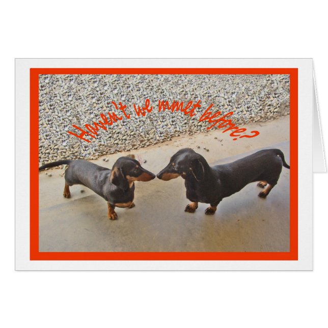 Cartão Havent que nós nos encontramos antes? Humor (Frente Horizontal)