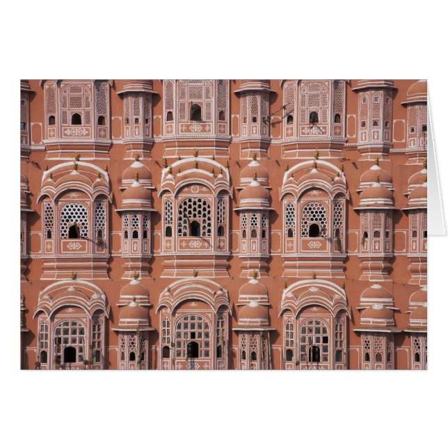 Cartão Hawa Mahal (Palácio dos Ventos), Jaipur 2 (Frente Horizontal)