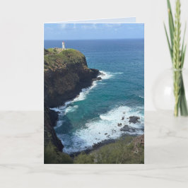 Cartão Hawaii Lighthouse Blank Greeting Card