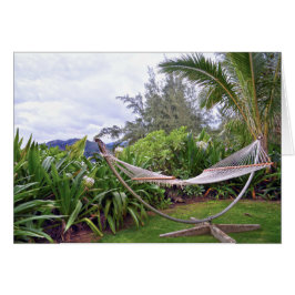Cartão "Hawaiian Hammock, Wainiha Bay, Kauai, Havaí
