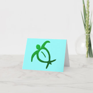Cartão Hawaiian Honu Petroglyph - Card