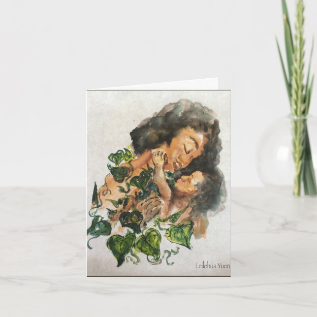Cartão Hawaiian Mothers Day Card (Frente)