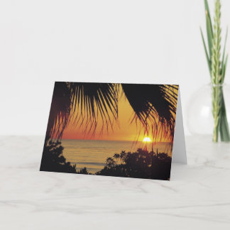 Cartão Hawaiian Sunset