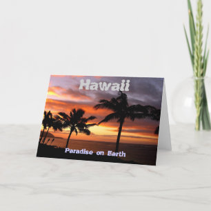Cartão Hawaiian sunset card