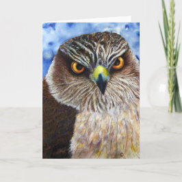 Cartão Hawk Eyes Greeting Card