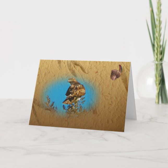 Cartão Hawk Notecard (Frente)