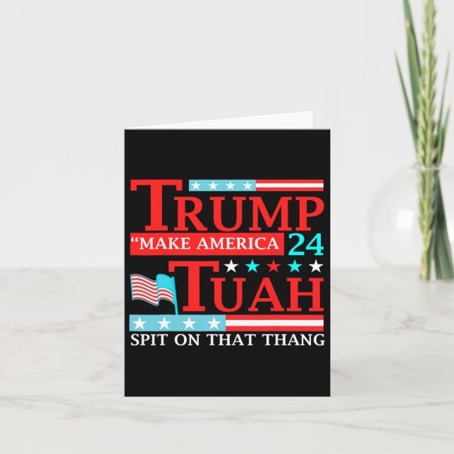 Cartão Hawk Tuah Funny Viral Humor Meme Video Girl 24 (Frente)