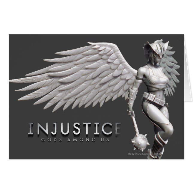 Cartão Hawkgirl (Frente Horizontal)