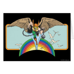Cartão Hawkman voa pelo Sky